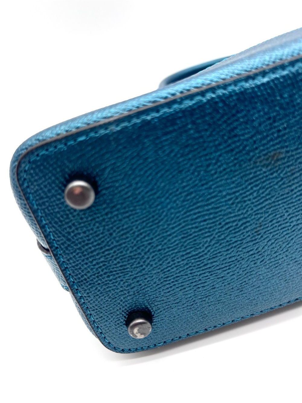 Coach Metallic Blue Mini Sierra Satchel Crossbody Bag - Picture 11 of 16